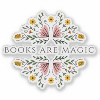 Bücher sind Magie-Aufkleber Aufkleber