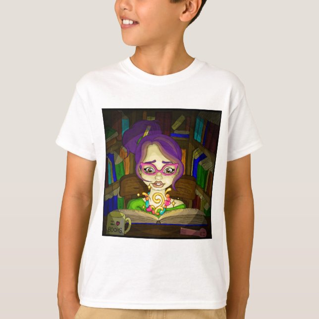 Bücher sind magisch T-Shirt (Vorderseite)
