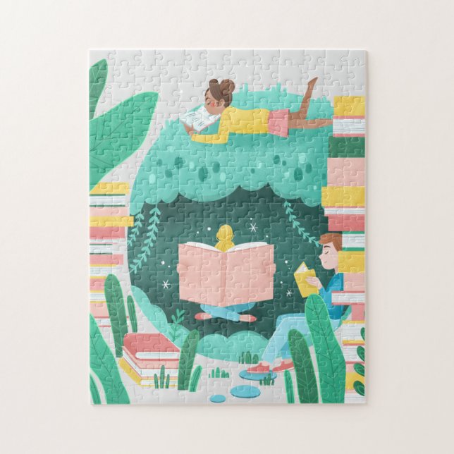 Bücher sind mein glücklicher Ort (Vertikal)