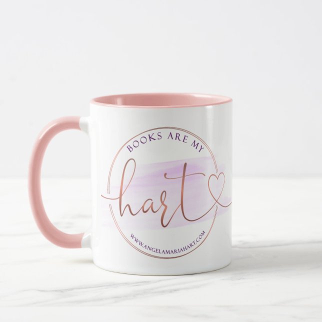 Bücher sind mein Herz Tasse (Links)