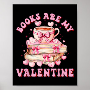 Bücher sind mein Valentinlehrer Kinder Retro Valen Poster