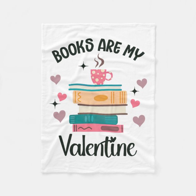 Bücher sind mein Valentinstag, mein biblischer Buc Fleecedecke (Vorderseite)