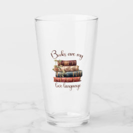 Bücher sind meine Liebe Glas