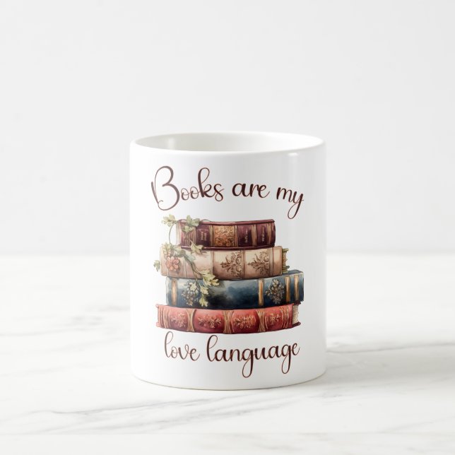 Bücher sind meine Liebe Kaffeetasse (Mittel)