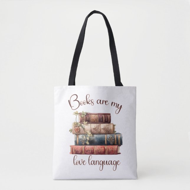 Bücher sind meine Liebe Tasche (Vorderseite)