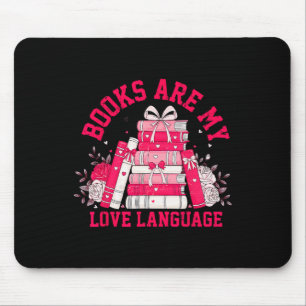 Bücher sind meine Liebe und lesen über Bibliotheka Mousepad