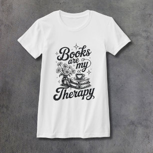 Bücher sind Therapie Damen Passform T-Shirt