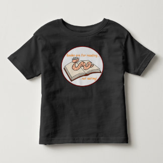 Bücher sind zum Lesen, nicht essen! Kleinkind T-shirt