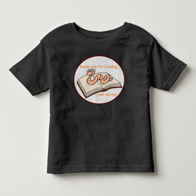 Bücher sind zum Lesen, nicht essen! Kleinkind T-shirt (Vorderseite)