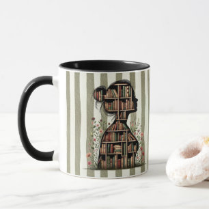 Bücher speisen meine Fantasie für Buchliebhaber Tasse