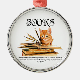 Bücher transportieren uns… Verzierung Ornament Aus Metall