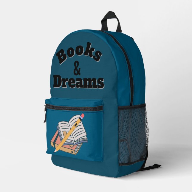 Bücher & Träume Rucksack – Schüler Schulranzen (Rückseitige Ecke Rechts)