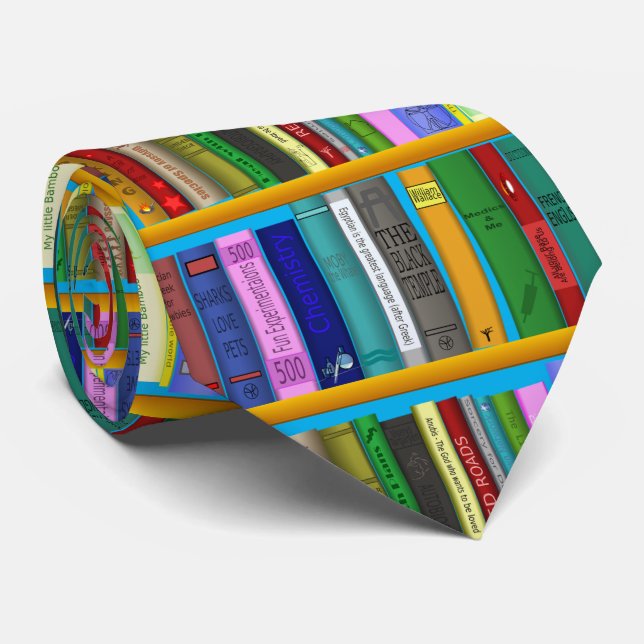 Bücher über die Regale Thunder_Cove Krawatte (Gerollt)