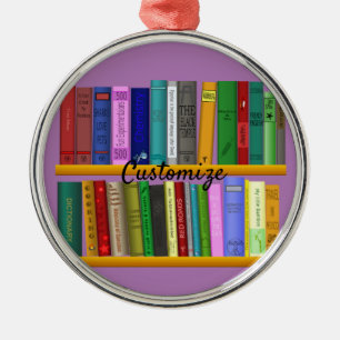 Bücher über die Regale Thunder_Cove Ornament Aus Metall