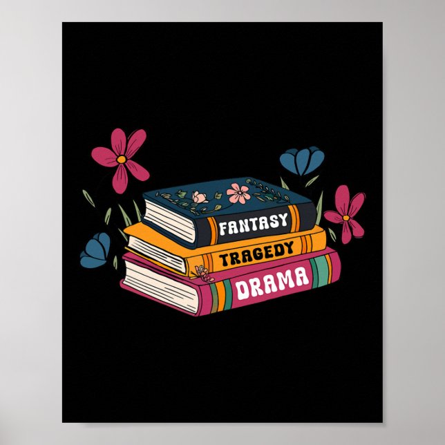 Bücher über Emotion Fantasy Tragedy Drama Design Poster (Vorne)