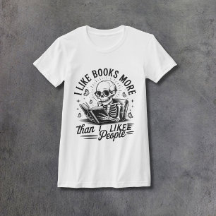 Bücher über Menschen Frauen Passform T-Shirt