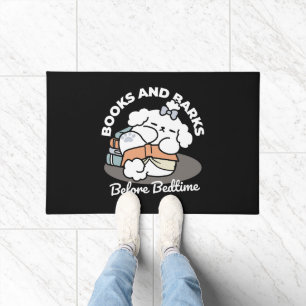 Bücher und Barks - Niedliches Design für schlampig Fußmatte