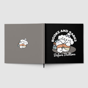 Bücher und Barks - Niedliches Design für schlampig Gästebuch