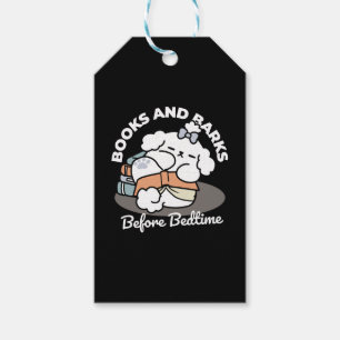 Bücher und Barks - Niedliches Design für schlampig Geschenkanhänger