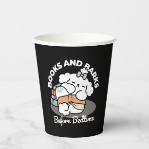 Bücher und Barks - Niedliches Design für schlampig Pappbecher