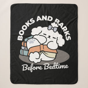 Bücher und Barks - Niedliches Design für schlampig Sherpadecke