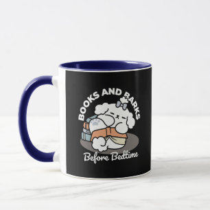 Bücher und Barks - Niedliches Design für schlampig Tasse