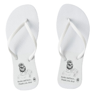 Bücher und Bierpflops Flip Flops