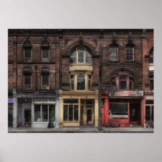 Bücher und Bistros und Butcher Nr. 5 - Farbversion Poster