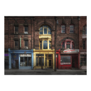 Bücher und Bistros und Metzger Nr. 9 Farbversion Fotodruck