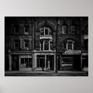Bücher und Bistros und Metzger Nr. 9 Poster