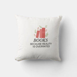 Bücher und botanische Bliss Kissen