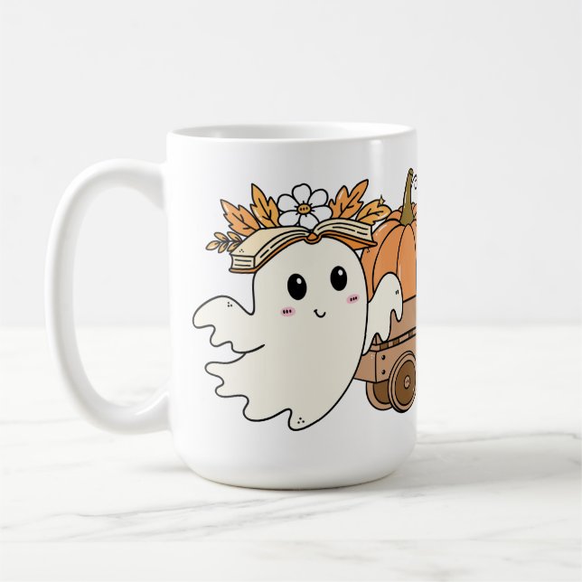 Bücher und Bücher - Design für das Lesen von Geist Kaffeetasse (Links)