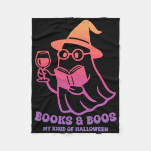 Bücher und Bücher, wie meine Halloween-Halle Fleecedecke