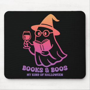 Bücher und Bücher, wie meine Halloween-Halle Mousepad