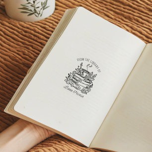 Bücher und Buchzeichen Gummistempel