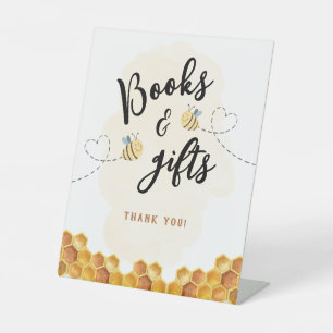 Bücher und Geschenke Honey Bumble Bee Babyparty Sockelschild