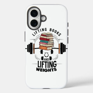 Bücher und Gewichte iPhone 16 Hülle
