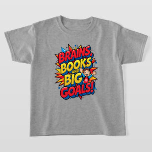 Bücher und große Ziele - Spaß zurück in die Schule T-Shirt