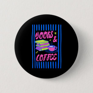 Bücher und Kaffee buchliebender Bücherwurm beim Le Button
