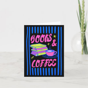 Bücher und Kaffee Buchliebhaber Bücherwurm beim Le Karte