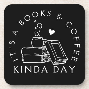 Bücher und Kaffee Kinda Day Getränkeuntersetzer