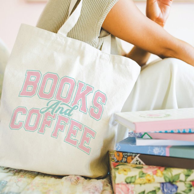 Bücher und Kaffee Tragetasche (Von Creator hochgeladen)