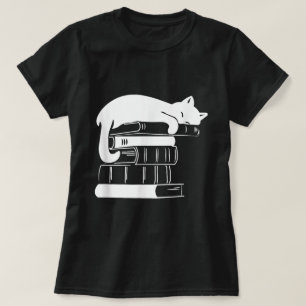 Bücher und Katzen Katzen Katzenjammer Mama Buchlie T-Shirt
