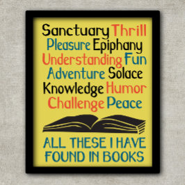 Bücher und Lesposter - all diese Poster