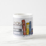 Bücher und Tee Kaffeetasse<br><div class="desc">Ich habe die Liebe,  etwas Warmes zu lesen und zu trinken.</div>