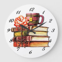 Bücher und Tee weiß