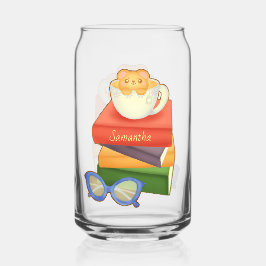 Bücher und Teebecher Dosenglas