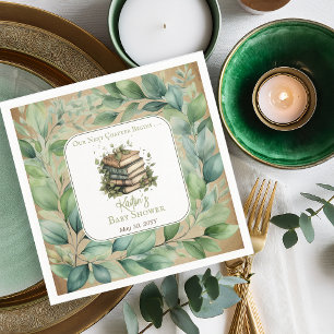 Bücher Unser nächstes Kapitel fängt Babydusche an Serviette