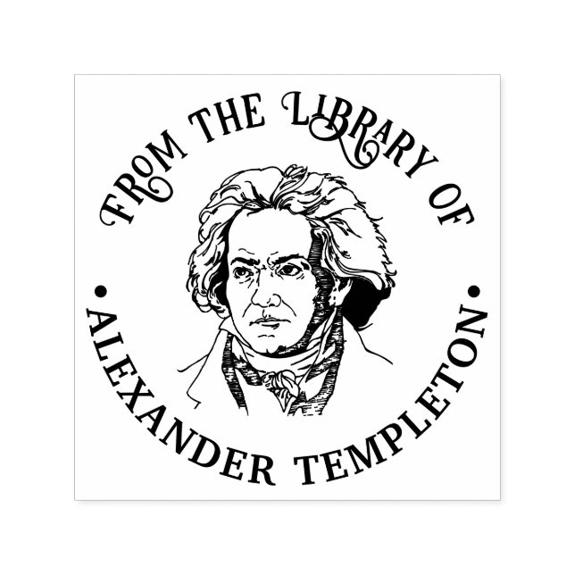 Bücher von Ludwig van Beethoven Permastempel (Design)