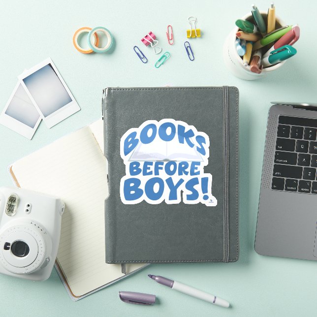 Bücher vor den Jungs Spaß lesen Slogan Aufkleber (iPad Hülle)